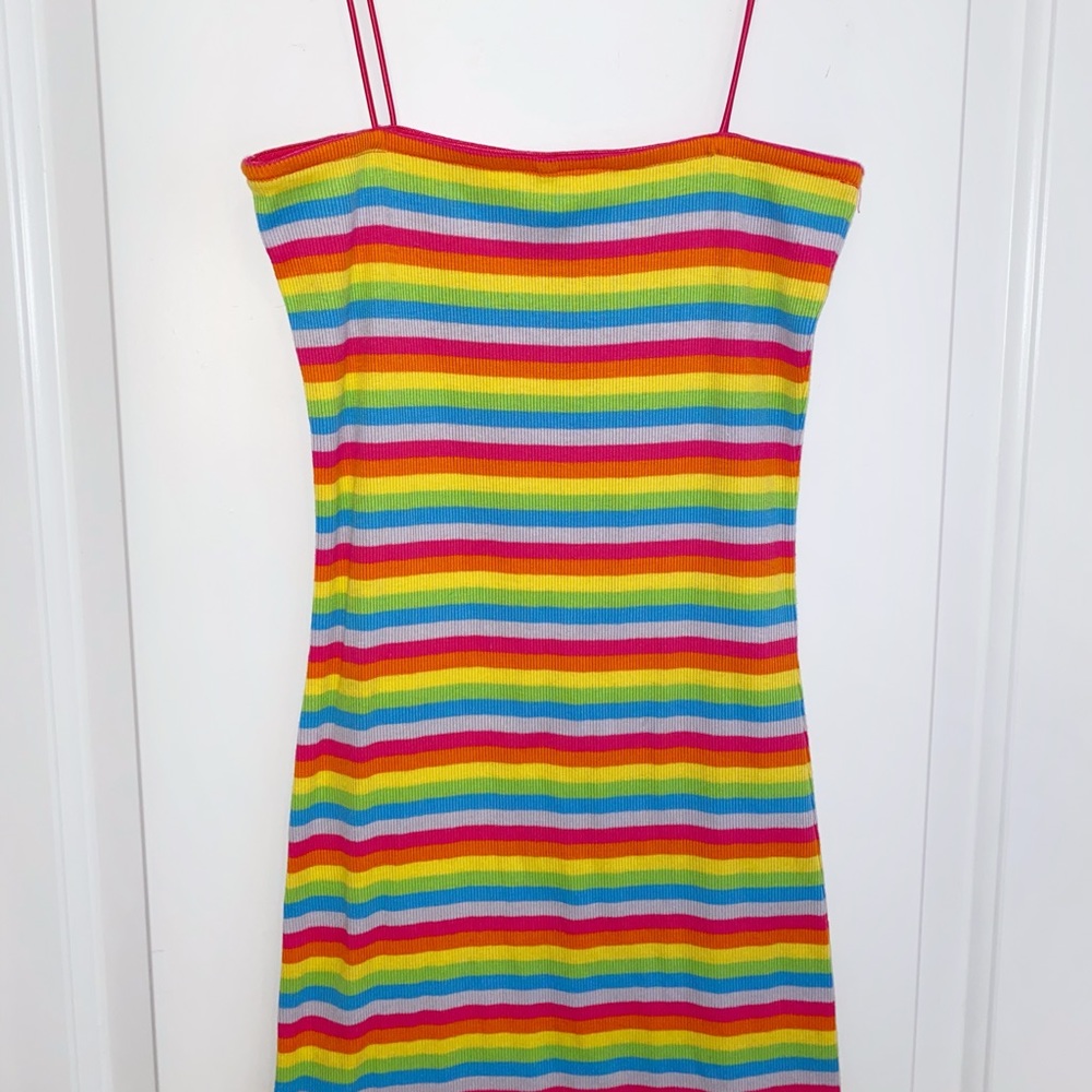 Rainbow bodycon dress🌈!